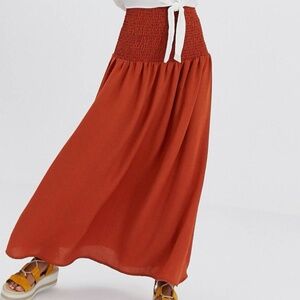 ASOS Maxi Skirt with Shirred Waistband